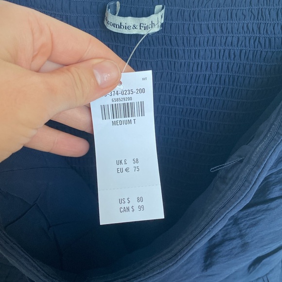 BNWT Abercrombie & Fitch Emerson Poplin Dress 💙 - Picture 4 of 10